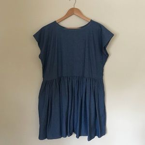 Chambray Swing Dress